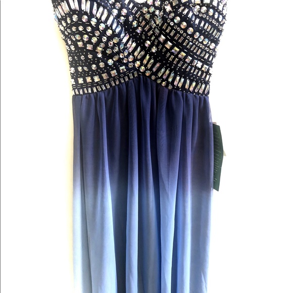 NWT Strapless Ombré Prom Gown - Picture 2 of 7